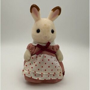 Calico Critters Sylvanian Families Teri Chocolate Rabbit Mother Figure  Dress
